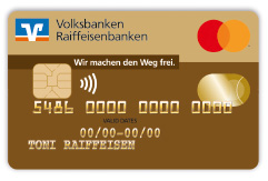 Kreditkarten Motiv "Gold" Mastercard®, Motiv "Gold"